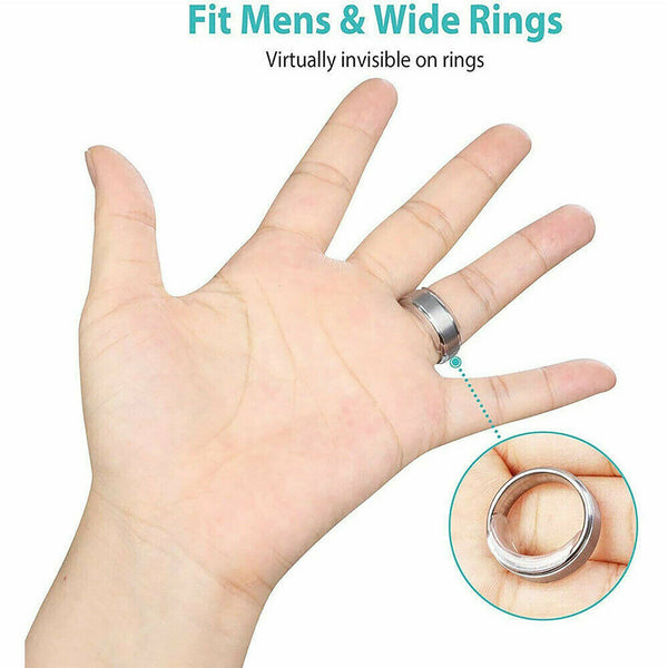 Invisible Clear Ring Size Adjuster Resizer Loose Rings Guard Reducer 8Pcs/Set AU