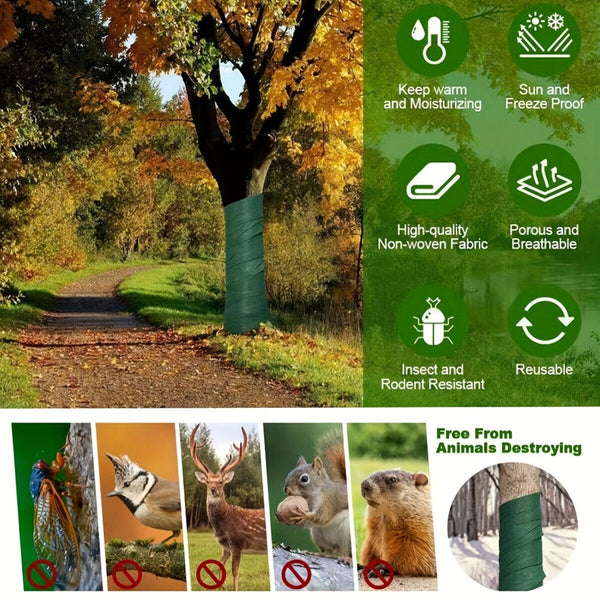 2PCS Tree Protection Wrap – Winter Insulating Tree Cover