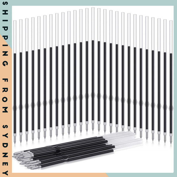 Refills for Retractable Press Ballpoint Pens Black Blue Writing Instrument