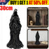 Cracker Barrel Witch Statue Gothic Halloween Resin Figurine Retro Magician Decor