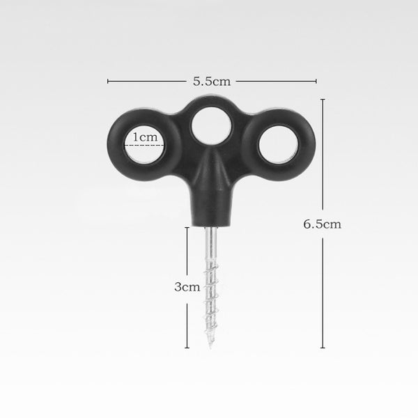 8pcs Screw Tent Stakes Black for Camping Hiking Backpacking Canopy Outdoor AUS