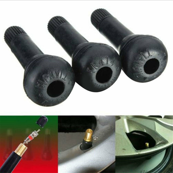 100x Car Auto TR 412 Snap In Tyre (Tire) Valve Rubber Tubeless Short Valve Stems