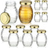 6PCS 730ML Glass Honey Jars with Lids Clear Storage Containers