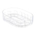 360 Rotating Fridge Organizer Tray – Clear Kitchen Storage Carousel Container