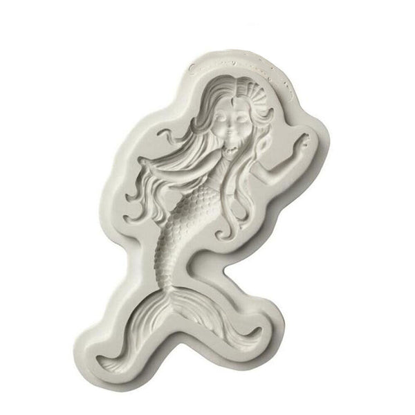 3D Fondant Chocolate Silicone Mermaid Mold Baking Sugar Fondant Cake Mould Decor