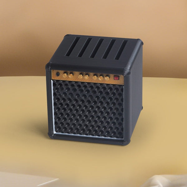 Guitar pick holder interior capacity shown