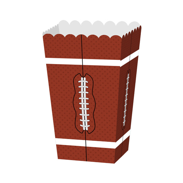 24pcs Football Party Popcorn Cookie Boxes Touchdown Celebration Dessert Supplies