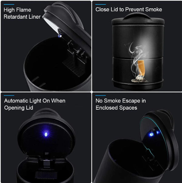 Portable Auto Car Ashtray Truck Cigarette Smoke Ashtray Ash Cylinder Holder AUS