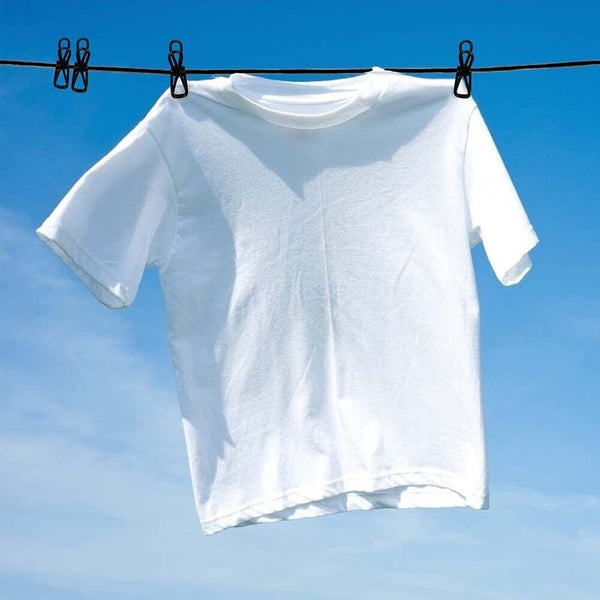 Portable Clothesline with 12 Clothespins,Windproof Travel Stretchy Retractable