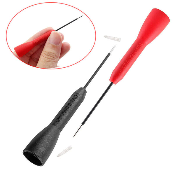 Universal Multimeter Test Lead Probes Insulated Piercing Needle Micro Pins AUS