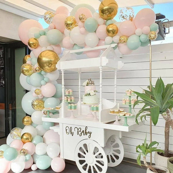196pcs Pink Gold Balloon Garland Arch Kit Set Birthday Wedding Party Decorations