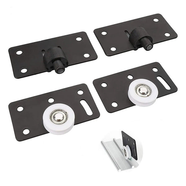 2sets Concave Wear Resistant Sliding Door Roller Closet Wardrobe Nylon Wheel
