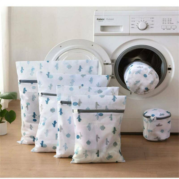 5PCS Cute Delicates Wash Bag Laundry Lingerie Bra Washing Pack Set Clothes Case