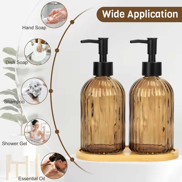 Soap dispenser bottle dimensions 19cm high by 7.6cm