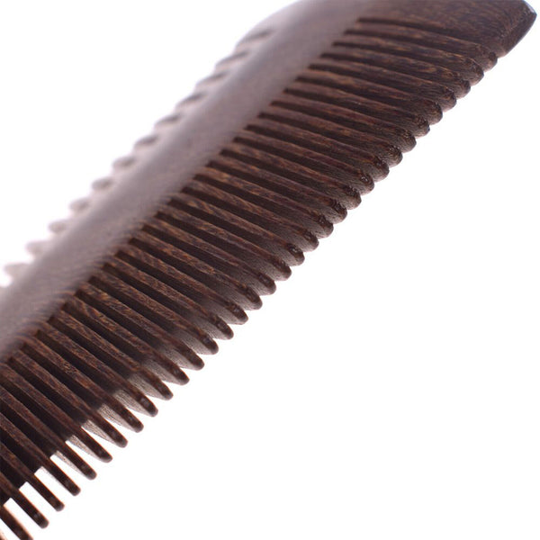 UP TO 4X Men Handcrafted Sandalwood Anti-Static Wooden Beard Mustache Hair Comb