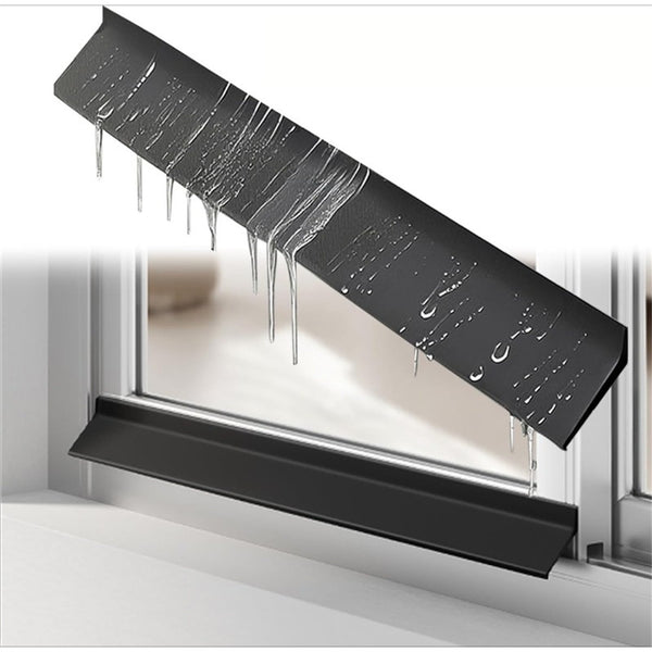 Weather seal strip being cut to length with scissors