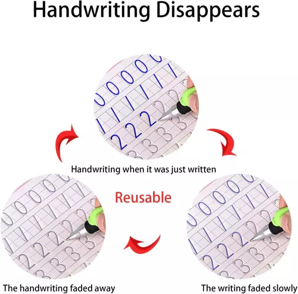 4 Kids Magic Handwriting Copybook Reused Groove Practice Calligraphy Book Number