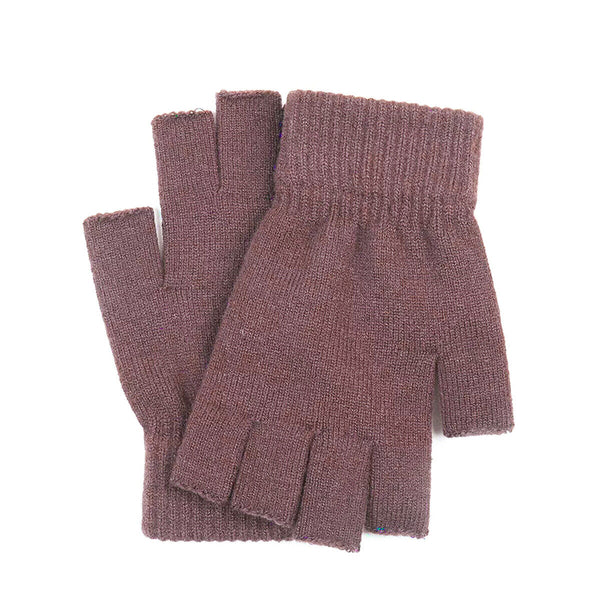 Winter warm fingerless knit gloves for mobile phone touchscreen use elastic AU