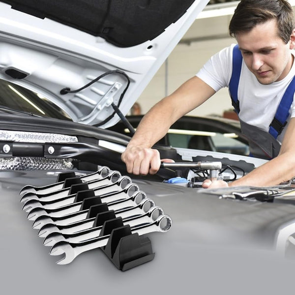 Magnetic Wrench Organizer Holder – 23 Slot Tool Rack for Garage & Toolbox