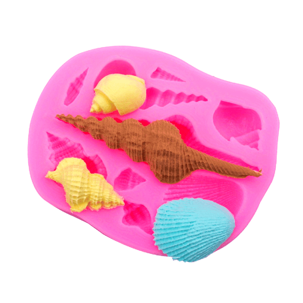 Ocean Sea Shell Silicone Fondant Mould Cake Sugar Craft Icing Baking Mold