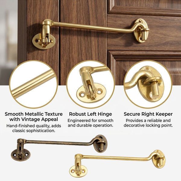 Brass Cabin Hook Latch Window Hook Latch Door Hook Latch Gate Hook Door Latch