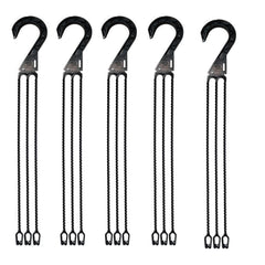 100pcs Hanging Basket Pot Hooks 36cm | 3-Prong Plant Hangers for Flower Pots