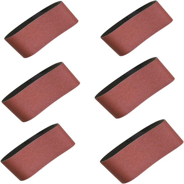 20pcs Sanding Belt Set 100x610mm | 80 120 180 Grit Abrasive Belts for Wood Metal Polishing