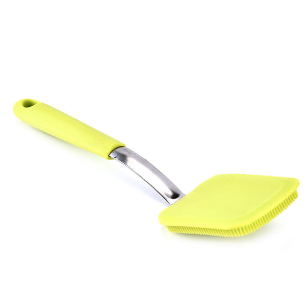 Kitchen Cleaner Tool Silicone Washing Sponge Long Handle Cleaning Brushes Dish