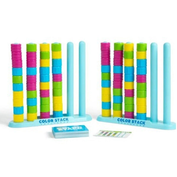Colour Stack Puzzle Game Educational Stacking Challenge Family Board Game Kids Adults