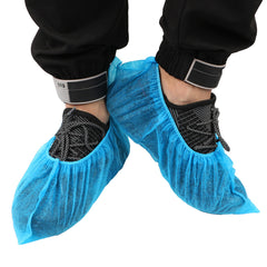 100PCS Disposable Non-Woven Shoe Covers Anti-Slip Protective Overshoes