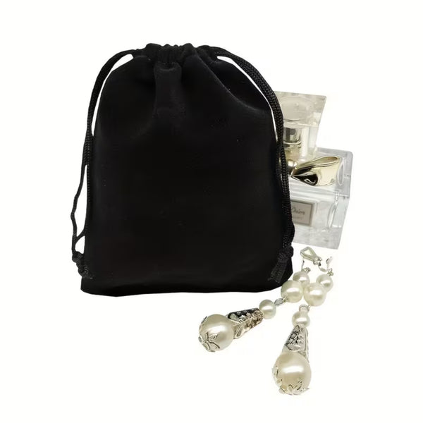 200X Drawstring Velvet Pouch Gift Bag Wedding Party Jewellery Tumbled Stones