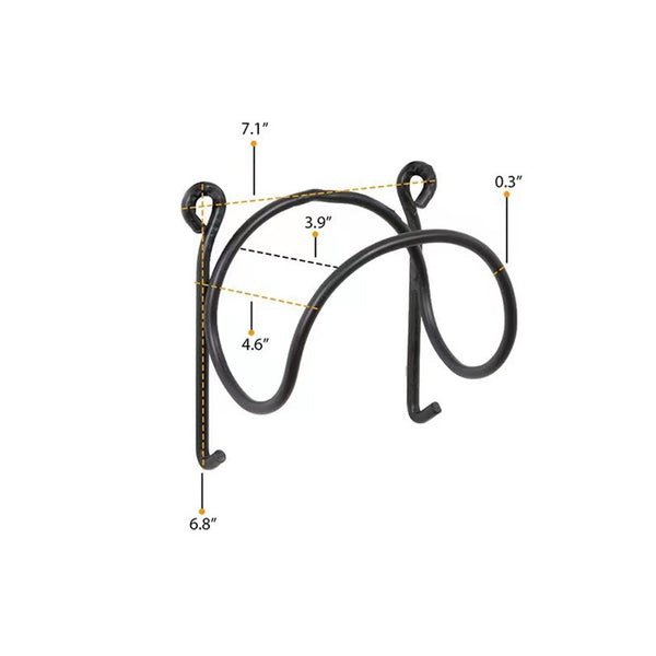 2 Pack Black Towel Rack Hangers – Space Saving Wall Organizer for Bathroom and Kitchen