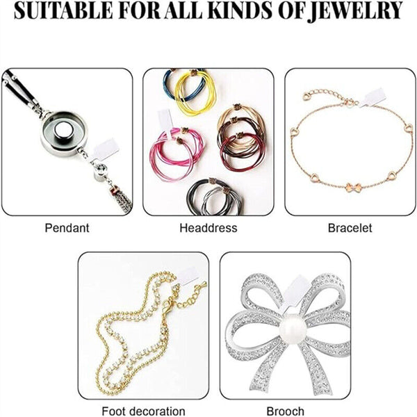 600PCS White Jewellry Ring Jewelry Tag Sticker Self Adhesive Pendant Price Label