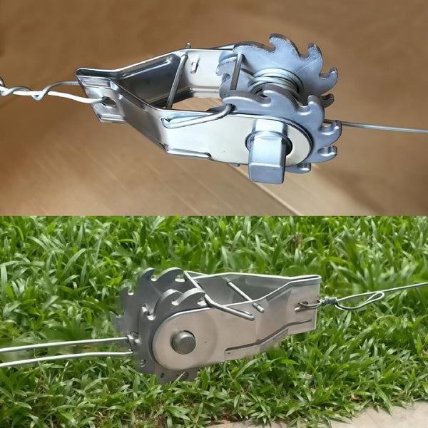 2pcs Inline Ratchet Wire Strainer Tensioner | Heavy Duty Galvanised Fence Wire Tightener