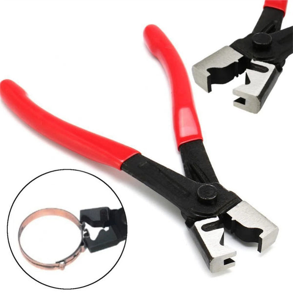 Hose Clamp Clip Plier Set Swivel Jaw Flat Angled Band Automotive Tool Set Red AU