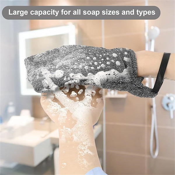 6PCS Soap Saver Mesh Bags Exfoliating Soap Pouch Body Scrubber