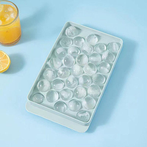 33 Grid Ice Cube Mold with Lid Round Ice Ball Maker for Home Kitchen Drinks AU