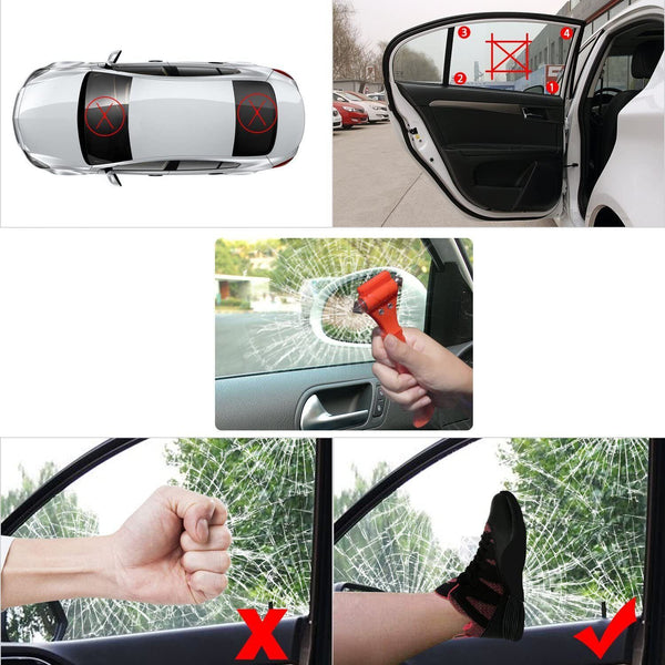 5x Car Emergency Hammer Safety Escape Tool Window Glass Breaker Seat Belt Cutter