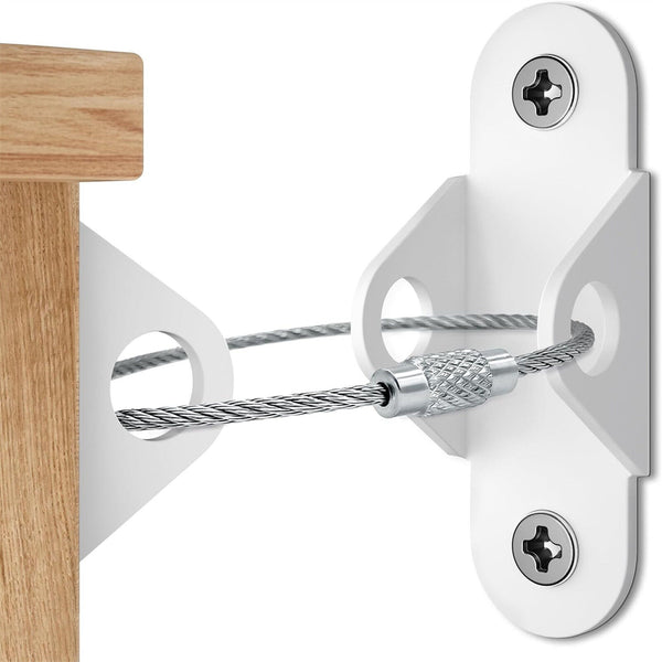 2-10Sets Furniture Anchors Anti Tip Kit Metal Anchors Wall Secure Earthquake AUS