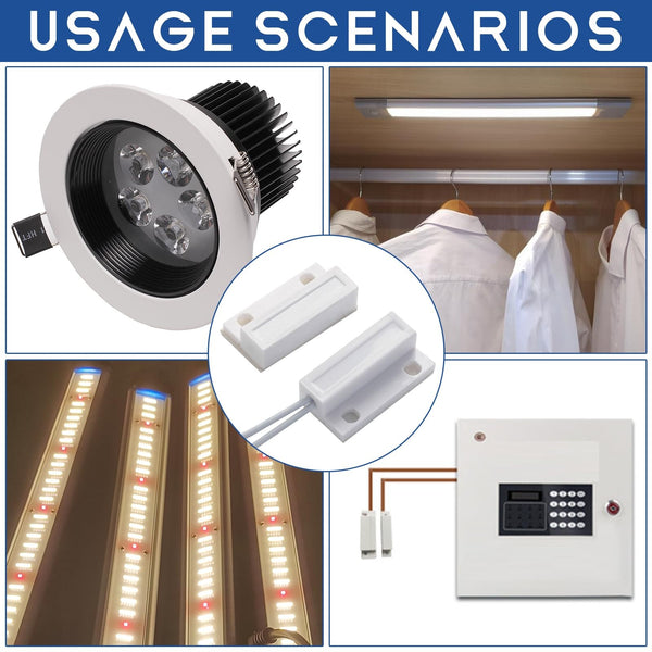 25PCS Magnetic Reed Switch Door Window Contact Sensor White for Alarm Security Arduino