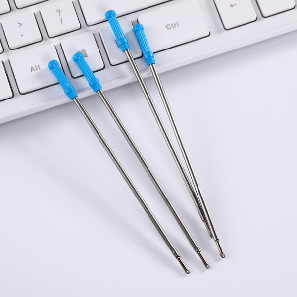 100PCS Parker Style Ballpoint Pen Refills 0.5mm Black Blue Ink 99mm