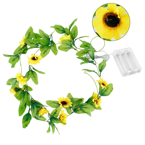 2M Artificial Sunflower Fairy String Light Home Party Wedding Lamp Decor Xmas AU