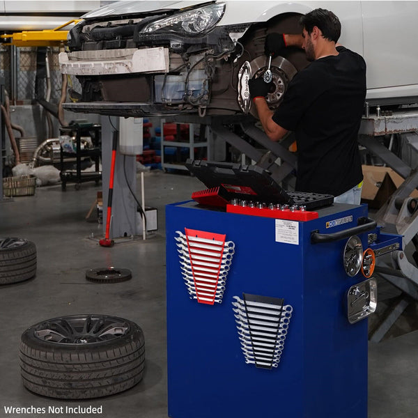 2X Wrench Organizer Magnetic Storage Rack Plastic Spanner Tools Holders 12 Slots