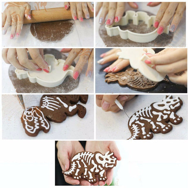 Dinosaur Cookie Silicone Moulds Cake Decoration Chocolate mold Fondant Cutter