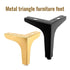 8 Pack 13cm Metal Furniture Legs – Modern Right Angle Sofa, Bed and Cabinet Replacement Feet in Black and Gold