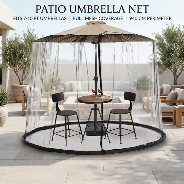Patio Umbrella Mosquito Net 7 10 Ft Fits Umbrellas Full Mesh Coverage Outdoor