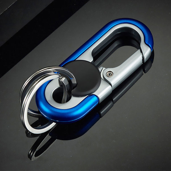 1X Stainless Steel Buckle Carabiner Keychain Key Ring Clip Hook Outdoor Climbing