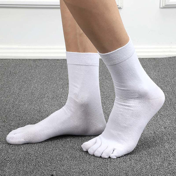 2/4/10 Pairs Men Soft Sport Running Five Finger Toe Socks Elastic Short Socks AU