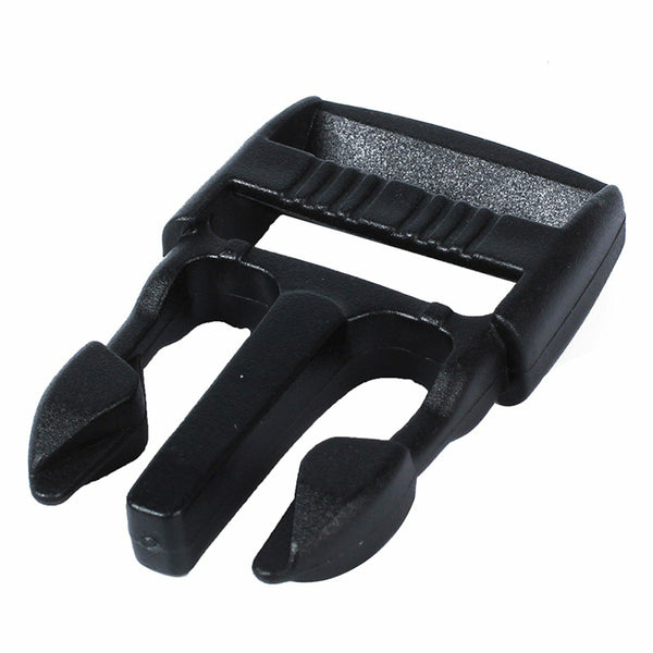 20x Black Plastic Side Quick Release Buckle Clip Cord Strap Fastener Webbing Bag