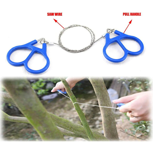 Wire Saw Camping Hiking Stainless Steel Commando Survival Emergency Cutting Rope